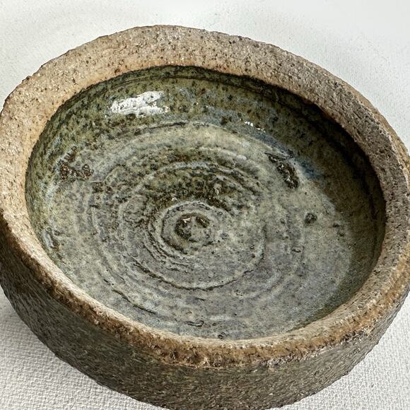 Pottery Shigaraki Ware Ceramic Lidded bowl 4” Home Decor Trinket Dish - Picture 8 of 12